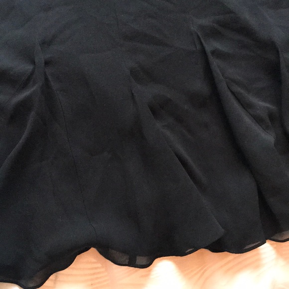 Tadashi Collection black silk lined gored skirt - Picture 3 of 5